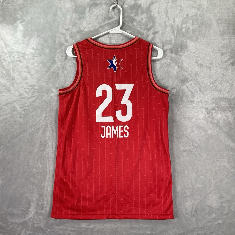 NBA Lebron James All-Star Game 2020 Jersey Mens 40 Small Swingman Air Jordan Red